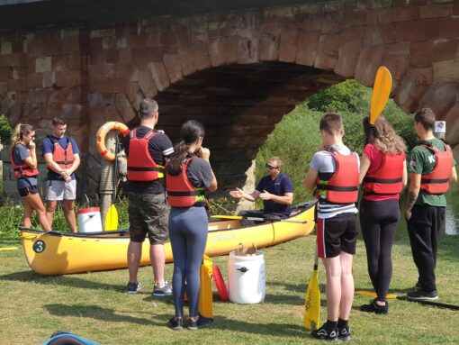 Canoeing Safety brief Montford Bridge