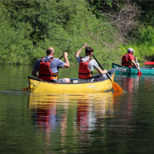 Hire A Canoe, - Pair In A Canoe on the River Severn