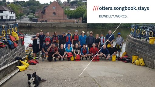 Hire a Canoe Bewdley where to meet what2words otters.songbook.stays