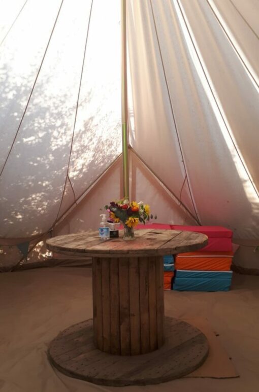 Bell tent camping river severn shropshire shrewsbury