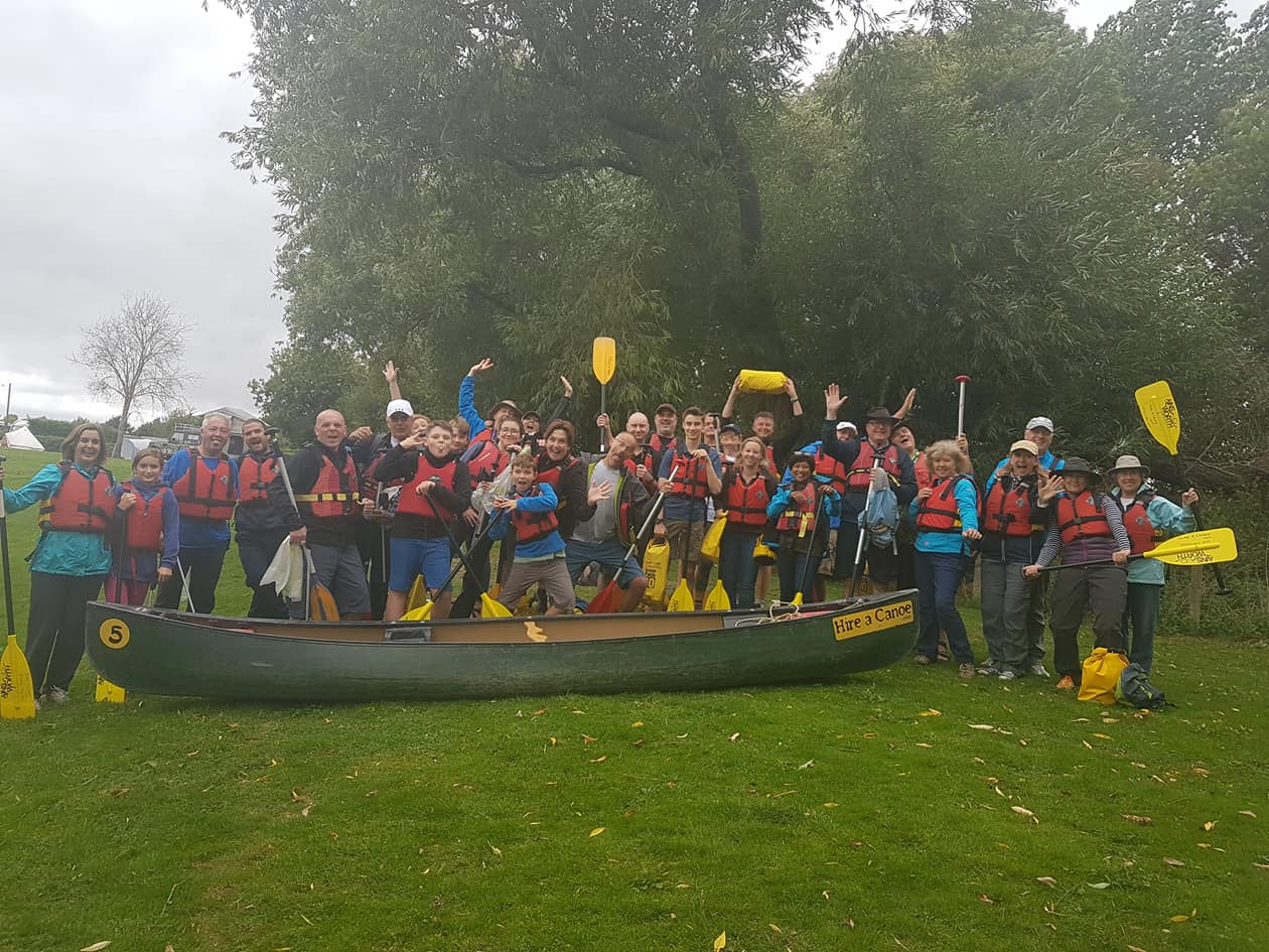 Big Group Canoeing