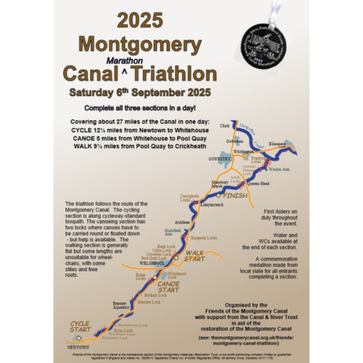 Montgomery Canal Triathlon Route