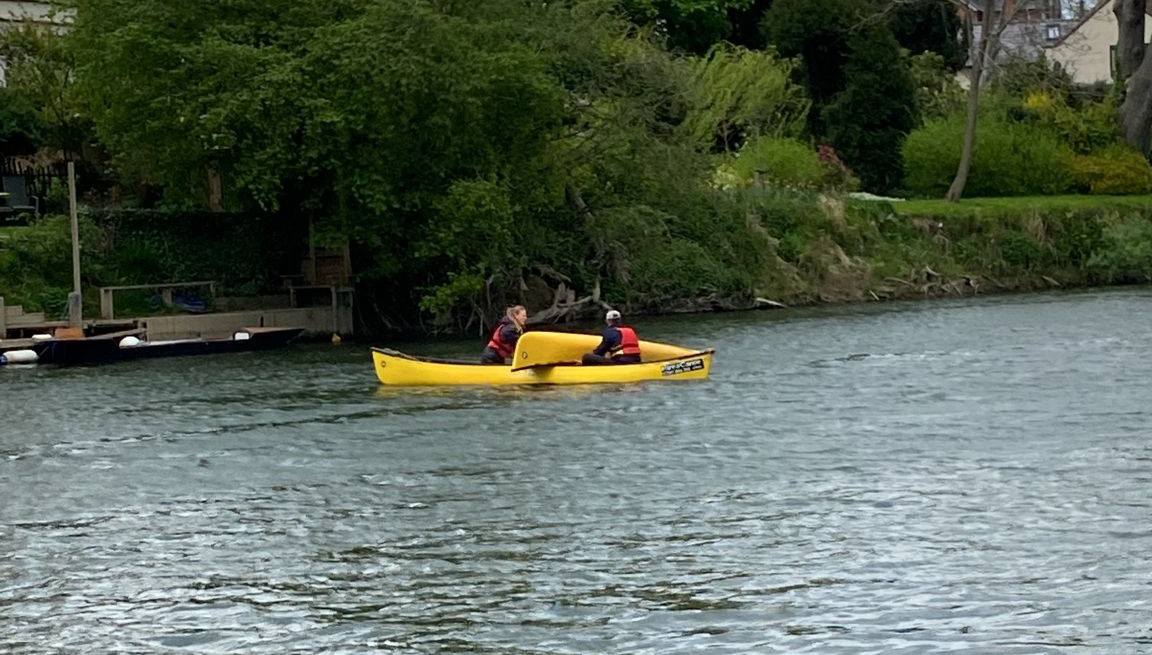 Upturned canoe rescue River Severn water safety training Hire a Canoe Shrewsbury Shropshire