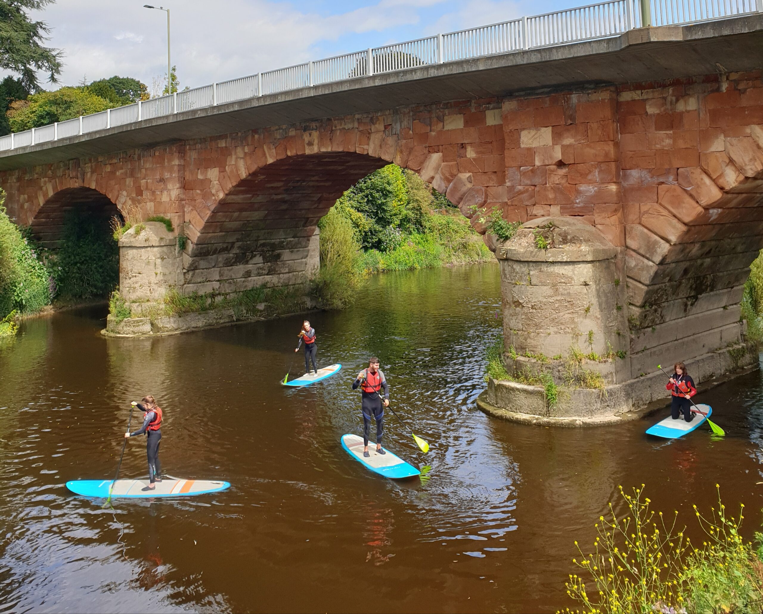 SUP Montford Bridge to Shrewsbury Hire a Canoe