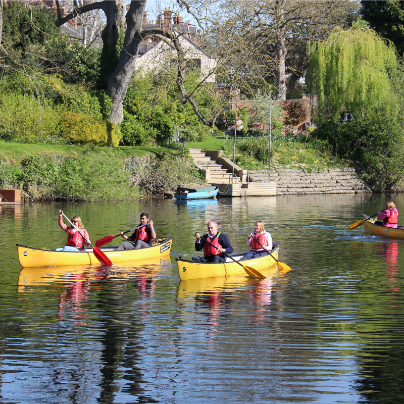 Ed Davey Canoe Trip Visit