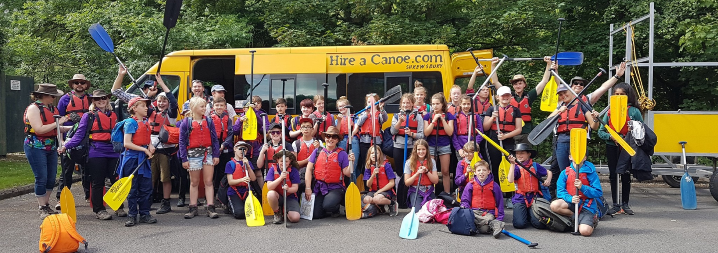 Group Canoe Hire - Shrewsbury Canoe and Kayak Hire - Hire a Canoe